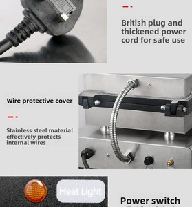 1700w commerciale elettrico <span class=keywords><strong>Waffle</strong></span> Ball <span class=keywords><strong>Maker</strong></span> con 25 fori di rivestimento antiaderente polpo macchina per fare palle - Product Image 4