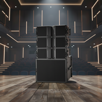 Equipo de Audio para Escenario, Altavoces Pasivos y Activos de Neodimio con Carcasa de Abedul, Serie de Doble Línea de 8 Vías, para Uso en Exteriores, de 18 Pulgadas, 600W/1000W