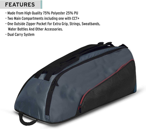 Dual Carry System Tennis tasche Vier Schläger Reisetasche School Outdoor Training Bag - Product Image 4