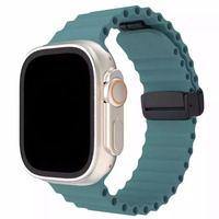 Bracelet en silicone souple pour Apple Watch Band Ultra 49/44/45/42/41/42/38mm Bracelet de montre sport pour IWatch Series 8 7 6 5 Bracelet