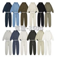 Ensemble survêtement sport pour femme, sweat-shirt et pantalon de jogging en molleton français 100% coton, nouvelle collection 2024, poids lourd, pour l'hiver