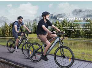 Bicicleta híbrida eléctrica de acero al carbono de 27,5 ", bicicleta de ciudad con batería de litio - Product Image 6