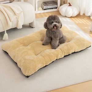 Dual-<b>Sided</b> Orthopedic Luxury Pet Bed | Solid Velvet + Corduroy Oversized Anti-Skid Hand Washable Winter Warm - Product Image 1