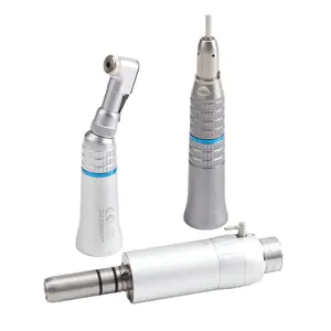 Kit de pieza de mano de alta velocidad de traje asequible + pieza de mano de baja velocidad + botón pulsador Turbina de aire productos de cuidado dental