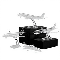 Modèle de cabine d'avion de simulation A380 en cristal personnalisé - Technique de polissage et de rectification à haute transmission lumineuse personnalisable