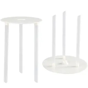 factory hot selling 6-12 inch multi layer cake stands non stick round cake spacer leaf and flower cake stand for Wedding Party