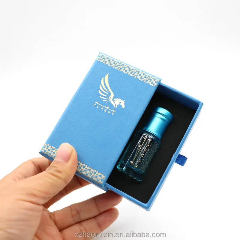 パッキングボックス3mlが付いているAttarの香水オイルのカスタマイズされたガラス瓶