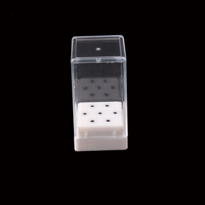 Boîte de rangement transparente à 7 trous pour embouts de ponceuse à ongles, support de présentation pour têtes de polissage, organisateur pour outils de manucure et nail art - Product Image 5