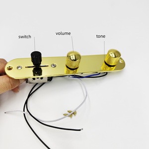 Plaque de commande métallique à 3 voies pour guitare électrique TL <span class=keywords><strong>Tele</strong></span>, pré-câblée, vente en gros d'usine - Product Image 3