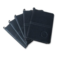 Portacarte da Golf in pelle nera con pennarello magnetico personalizzato per pallina da Golf