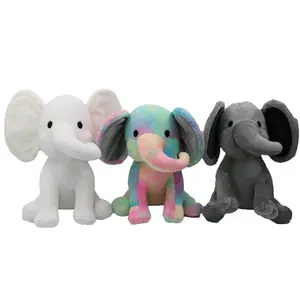 2023 new cute plush and stuffed baby elephant toy custom cartoon plush toy custom plush toy cute elephant