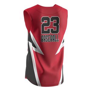 Maillots de baseball personnalisés en maille sans manches de haute qualité ODM Hip-Hop Japan Team unisexes pour hommes - Product Image 4