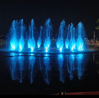 Fontaine musicale flottante DEWY pour extérieur, fontaine dansante, système étanche IP68, anti-corrosion, pour lac, rivière, aménagement paysager