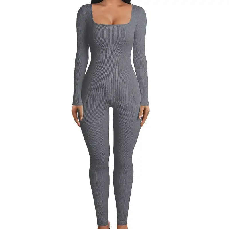 Europe and the United States new sexy long-sleeved jumpsuit body-tight fitness clothing yoga clothing