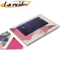 Brochure vidéo LCD de qualité supérieure, carte de vœux, invitation, brochure musicale en papier, vente en gros à prix compétitif