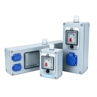Boîtier de distribution industriel en plastique ABS, étanche IP67, 220V 16A, pour alimentation portable et interrupteur de maintenance, utilisation intérieure