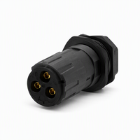 Connecteur étanche IP67 pour applications industrielles et extérieures, prise mâle M40, verrouillage à baïonnette, câble moulé