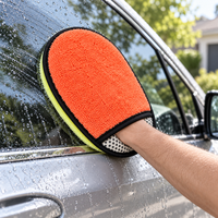 Esun Gant de lavage de voiture en microfibre double face, conception de nettoyage multifonctionnelle pour le detailing automobile