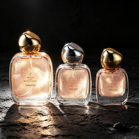 Flacon d'échantillon de parfum 30ml 50ml 100ml, flacon pulvérisateur en verre transparent avec bouchon à sertir facile et capuchon rond
