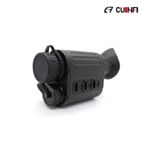 Monoculaire thermique multifonction 4-en-1 pour la chasse, 640x512 384x288 NETD20 1-8x, avec clip tactique, portatif et pour casque