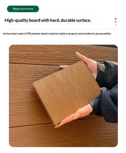 Panel <span class=keywords><strong>de</strong></span> Cerca <span class=keywords><strong>de</strong></span> Jardín Moderno Europeo <span class=keywords><strong>de</strong></span> WPC, Color Teca, <span class=keywords><strong>Madera</strong></span> Plástica, Rejilla <span class=keywords><strong>de</strong></span> Privacidad <span class=keywords><strong>para</strong></span> Villa - Product Image 6