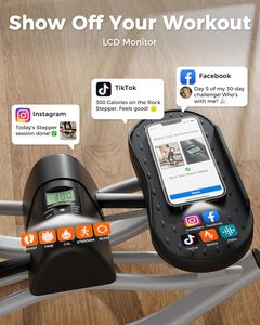 Oferta Especial: Stepper de Acero KDST Mejorado para el Hogar, Stepper Oscilante Lateral de Bajo Impacto, Amigable con las Rodillas, con Bandas de Resistencia y Pantalla LCD - Product Image 6