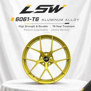 ล้อแม็กซ์ LS8063 แบบกำหนดเอง พร้อมหน้าล้อแบบก้านแยกสีทอง และตัวเลือกขนาดเส้นผ่านศูนย์กลางและรูน็อตแบบกำหนดเองสำหรับการอัพเกรดรถยนต์ - Product Image 4