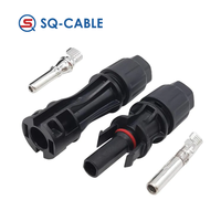 Connecteur solaire pour câbles de 6 mm et 10 mm, conducteur en cuivre nickelé, tension nominale 1500 V
