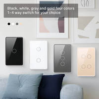 Glomarket Tuya Wifi US Standard 1/2/3/4 gang Smart Switch Support Alexa & Google Control High-grade New Modle Light Switch