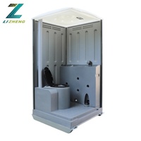Cabine de toilette portable en plastique HDPE LiZheng, toilette chimique mobile