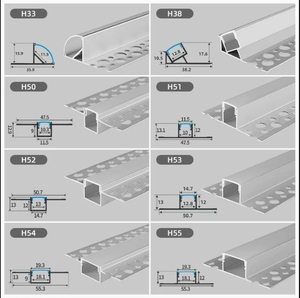 Dải Thạch Cao Bằng Nhôm Chiều Cao 14Mm Dải <span class=keywords><strong>LED</strong></span> Trần Trần Tường Vách Thạch Cao Lõm Có Đèn <span class=keywords><strong>LED</strong></span> Trần - Product Image 6
