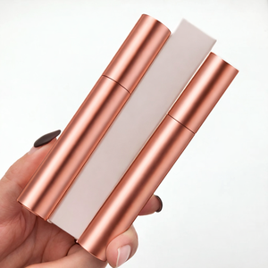 Tube de mascara vide personnalisé, flacon rond en plastique, emballage cosmétique pour cils et eye-liner, conteneur avec applicateur, sans logo - Product Image 4