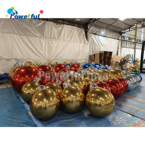 كرة عيد الميلاد مع غطاء ديكور خارجي ديكور داخلي لعيد الميلاد كرات كبيرة عملاقة بالونات - Product Image 5