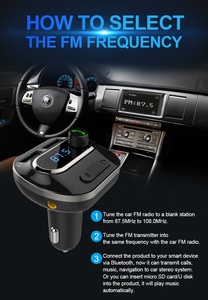 AGETUNR T19 <span class=keywords><strong>Bluetooth</strong></span> V4.2 Kit APP <span class=keywords><strong>coche</strong></span> <span class=keywords><strong>AUX</strong></span> fuera 2 USB manos libres transmisor FM MP3 jugador - Product Image 3