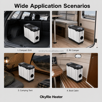 OkyRie Amiral Gemisi TFT Edition 5KW Hepsi Bir Arada Dikey Alet Kutusu Dizel Isıtıcı Dahili Yakıt Deposu Kamyon Uyku Kabini Karavan Çadırı için
