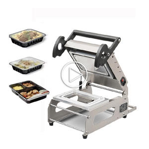 Máquina Selladora de Bolsas para Bandejas de Comida Rápida y Loncheras, Semiautomática, Eléctrica, Eficiente en Energía, con Sellado Térmico, Modelo FR160E - Product Image 1