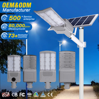 Éclairage solaire extérieur pour routes, étanche IP66, lampadaire 100W 150W, en aluminium moulé sous pression, lampadaire solaire LED séparé