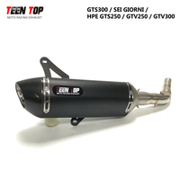 Silencieux de système d'échappement de moto de scooter pour GTS300/SEI GIORNI/HPE GTS250/GTS125/150 IE/GTV300 silencieux d'échappement avec DB Killer