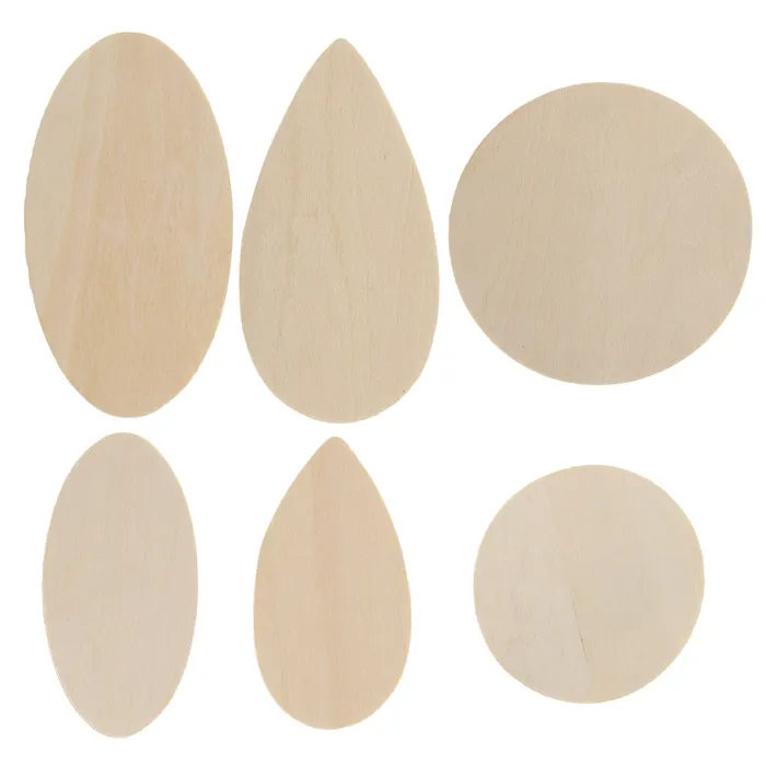 wood heart shape wood block shapes Teardrop Oval Circle Wood Shapes
