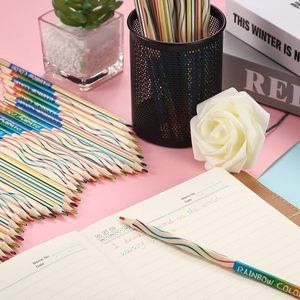 Lot <span class=keywords><strong>de</strong></span> <span class=keywords><strong>30</strong></span> crayons arc-en-ciel mixtes 4 en 1 pour enfants, crayons <span class=keywords><strong>de</strong></span> couleur assortis pour dessin <span class=keywords><strong>de</strong></span> fête, coloriage, croquis, éducation scolaire - Product Image 5