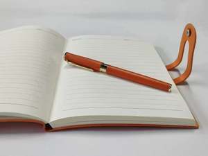 Leather <b>Button</b> Pocket Notebook Pen Set with <b>Magnetic</b> Wireless Charging Power Bank & USB Flash for 2025 New Business Gift Items - Product Image 2