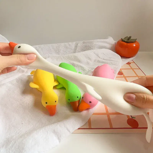 2025 Kids Antistress Cute Kawaii Animals Vent Toys Goose and Duck <b>Squeeze</b> <b>Ball</b> Toys Adult Decompression Squishy Toys <b>Ball</b> Shape - Product Image 3
