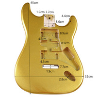 Corps de guitare électrique multicolore avec conversion single-rock Accessoires instrumentaux pour instruments de musique