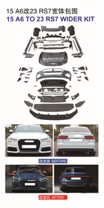 XLstyling Car XLstyling Auto Parts Bodykit Facelift Pare-chocs pour <span class=keywords><strong>AUDI</strong></span> A6 S6 15 Mise à niveau vers 23 RS7 Look Wider Kit - Product Image 4
