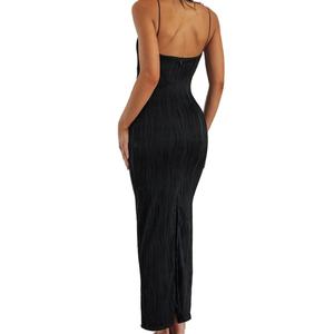 Nouvelle Arrivée Personnalisée Robe Longue Halter Femme Tendance Sexy Sans Manches Coupe Slim Maxi - Product Image 4
