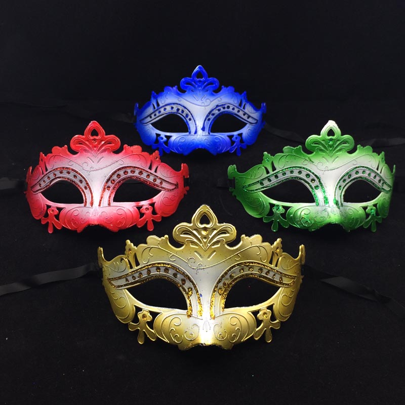 Venetian Masquerade Half Face Party Masks Colorful Mardi Gras Halloween Mask carnival decoration Novelty Gifts Party Favor