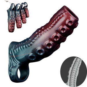 NNSX - Juguetes Sexuales para Hombres, Anillo para Pene con Forma de Pulpo Extra Grande, Precio al por Mayor, Anillo Hueco para Pene, Extensor de Silicona - Product Image 1