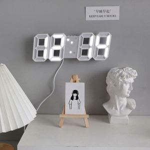 <b>Digital</b> Electronic Alarm <b>Clock</b> Wall Mountable Smart Luminous 3D <b>Digital</b> <b>Clock</b> - Product Image 2