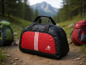 Sac de voyage semi-circulaire extra large en tissu Oxford avec fermeture éclair, design unisexe pour les aventures en plein air - Product Image 2