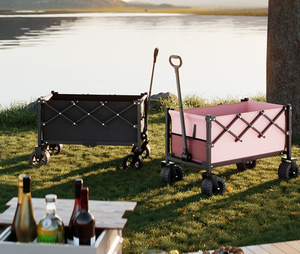 एमएल हॉट सेलिंग ढहने योग्य वैगन कार्ट्स फोल्डिंग ट्रॉली गाड़ी के साथ पहियों वाली गाड़ी - Product Image 6